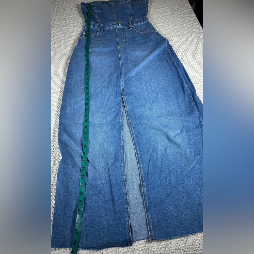 Anthropologie Pilcro The Madi Front-Slit Denim Dress - Size Small - Picture 13 of 13